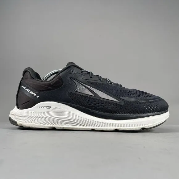 Altra Paradigm 6 Men 11 Black White Road Running Sneaker Athletic Max Cushioning