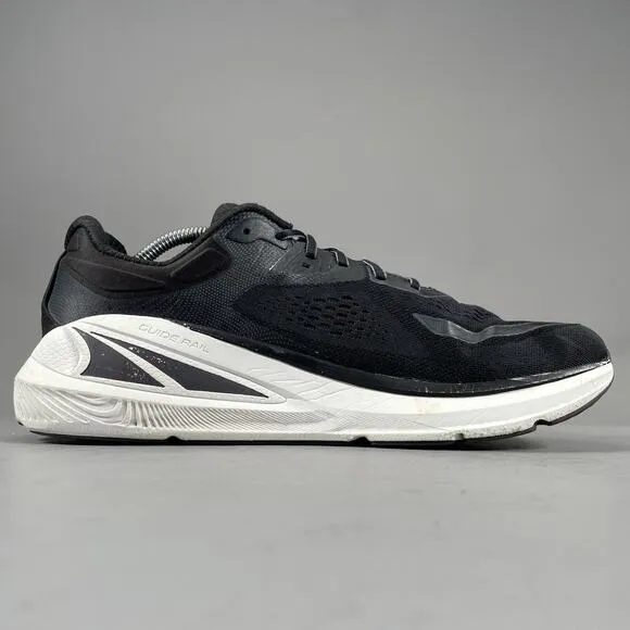 Altra Paradigm 6 Men 11 Black White Road Running Sneaker Athletic Max Cushioning