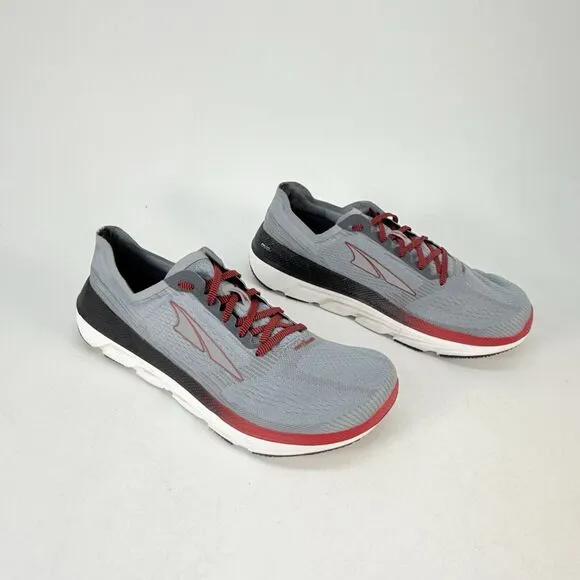 ALTRA Shoes Mens 11.5 M Duo 1.5 Road Running Athletic Gray Burgundy Sneakers