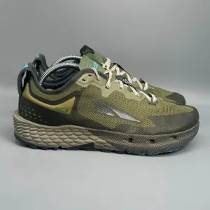 Altra Timp 4 Men's 10 Olive Green Lace-Up Low Top Athletic Running Sneakers