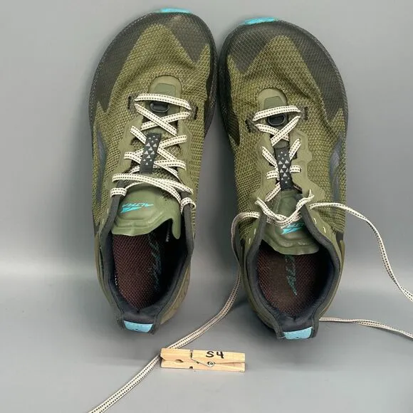 Altra Timp 4 Men's 10 Olive Green Lace-Up Low Top Athletic Running Sneakers