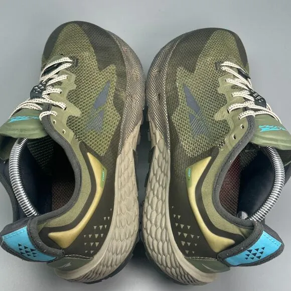 Altra Timp 4 Men's 10 Olive Green Lace-Up Low Top Athletic Running Sneakers
