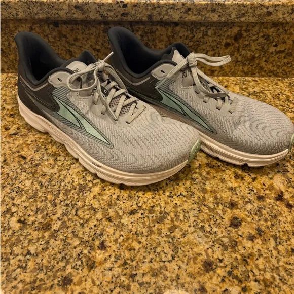 ALTRA Torin 6 Trail Road Running Shoes Women’s Sz 11 Gray Teal EUC No Insoles