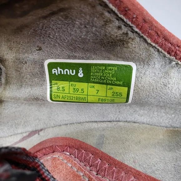 Anhu | Burnt Orange Suede Leather Mary Jane Style Comfort Outdoor Shoes 8.5