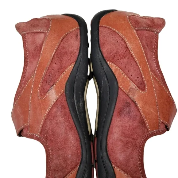 Anhu | Burnt Orange Suede Leather Mary Jane Style Comfort Outdoor Shoes 8.5