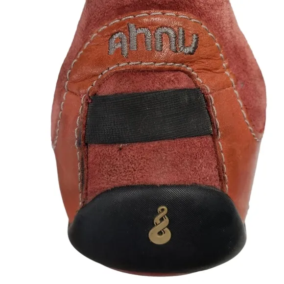 Anhu | Burnt Orange Suede Leather Mary Jane Style Comfort Outdoor Shoes 8.5