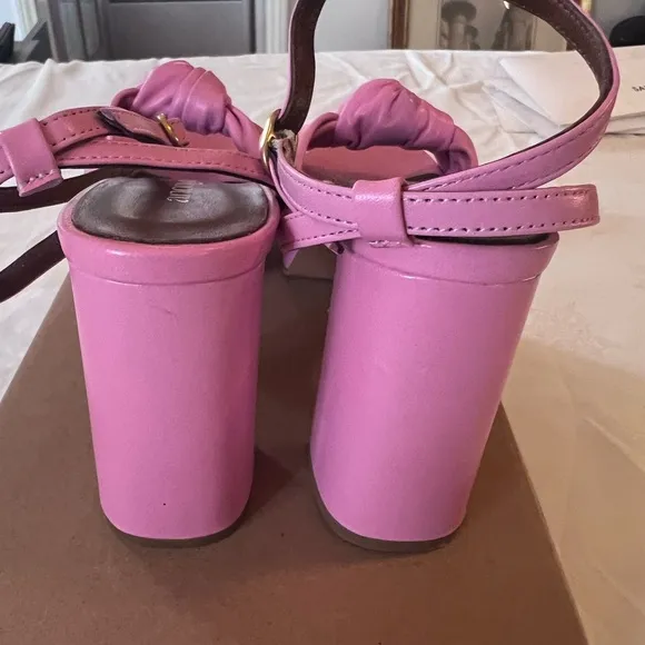 Anonymous Copenhagen new in box Candy Pink heeled leather shoes