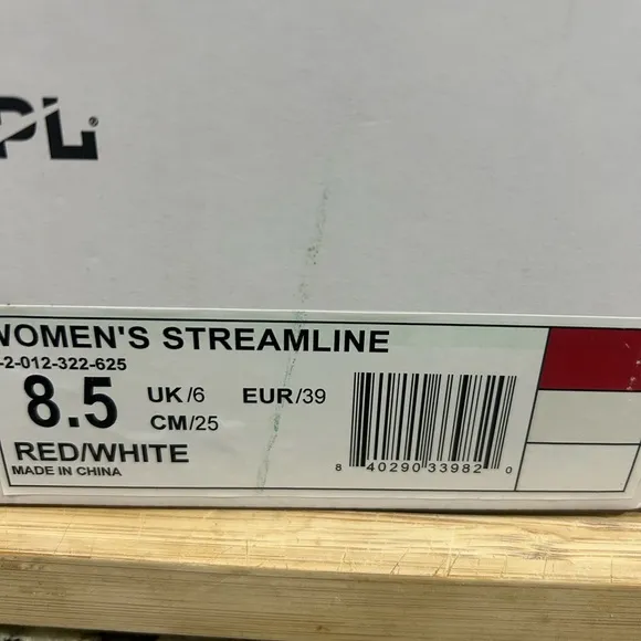 APL Streamline Red Athletic Lightweight Running Trainer Tennis Shoes NIB 8.5