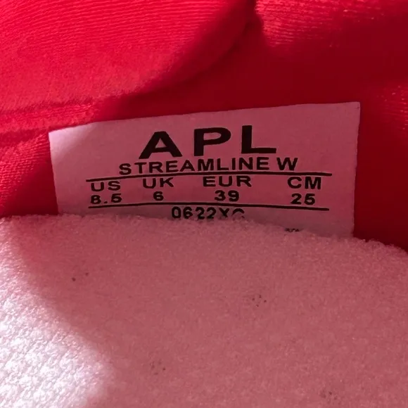 APL Streamline Red Athletic Lightweight Running Trainer Tennis Shoes NIB 8.5