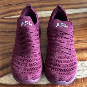 APL Women's Maroon Knit Sneakers