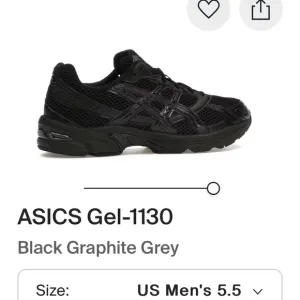 Asics Black Athletic Shoes with GEL Cushioning