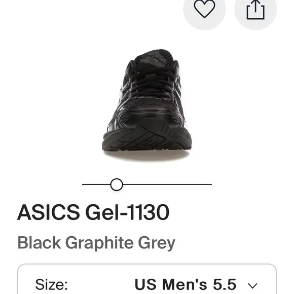 Asics Black Athletic Shoes with GEL Cushioning