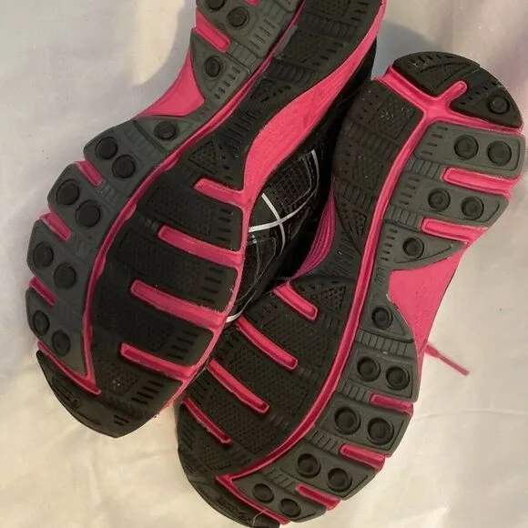 Asics C122N Havoc Girls Black And Pink shoes 3