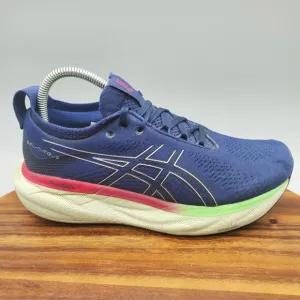 Asics Gel Nimbus 25 Shoes Women's 8 Blue Athletic Training Running Sneakers