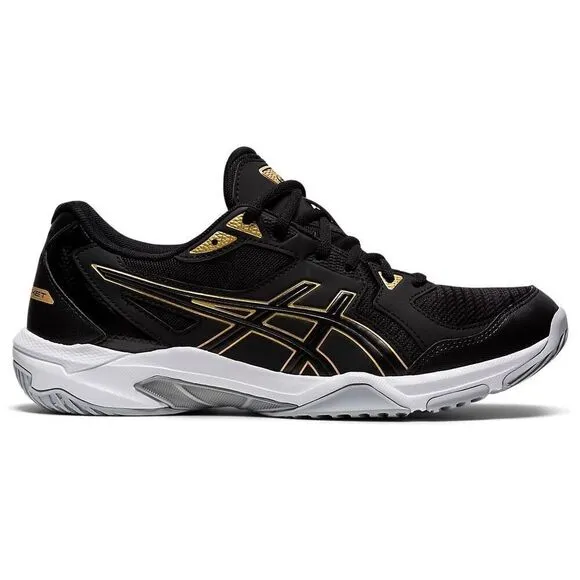 ASICS GEL-Rocket 10 Volleyball Shoes Men’s Size 11.5 Black/Gold 1071A054-002 NWB