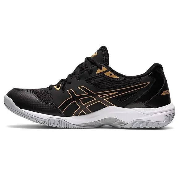 ASICS GEL-Rocket 10 Volleyball Shoes Men’s Size 11.5 Black/Gold 1071A054-002 NWB