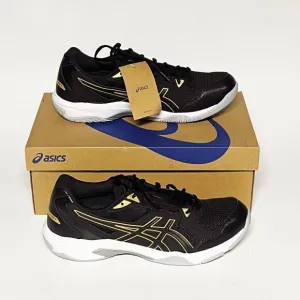 ASICS GEL-Rocket 10 Volleyball Shoes Men’s Size 11.5 Black/Gold 1071A054-002 NWB
