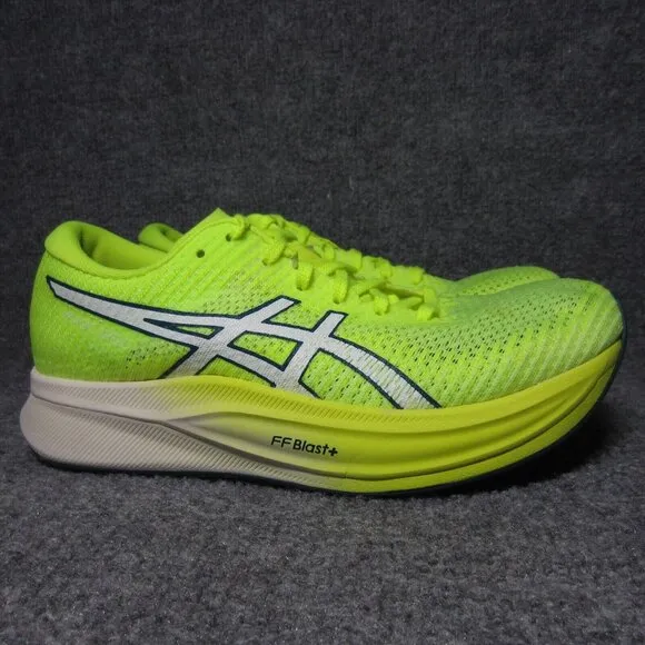 ASICS Magic Speed 2 Running Shoes Womens 7 Safety Yellow Athletic Sneakers NEW