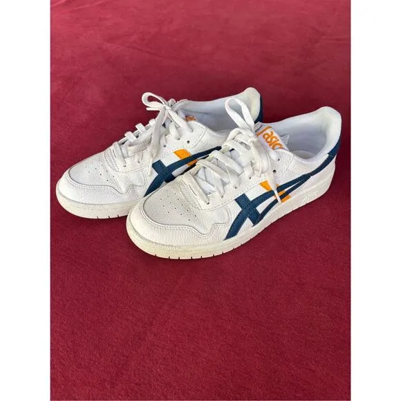 ASICS Men's White Japan S Leather Lace Up Low Top Tennis Sneaker Shoes Size 6.5