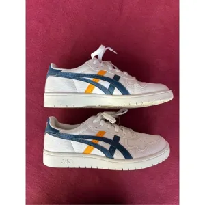 ASICS Men's White Japan S Leather Lace Up Low Top Tennis Sneaker Shoes Size 6.5