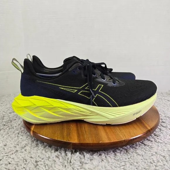 Asics Novablast 4 Black Blue Expanse Athletic Gym Road Running Shoes Mens 12