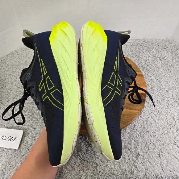 Asics Novablast 4 Black Blue Expanse Athletic Gym Road Running Shoes Mens 12