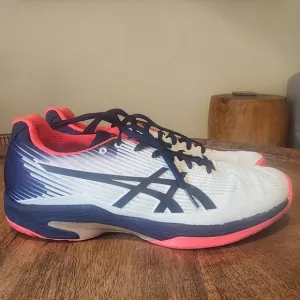 Asics Solution Speed FF White/Peacoat Tennis Pickleball Shoes Womens Size 10