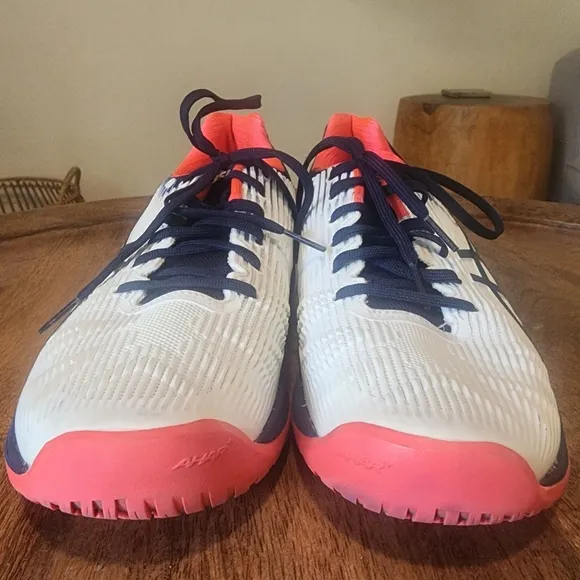 Asics Solution Speed FF White/Peacoat Tennis Pickleball Shoes Womens Size 10