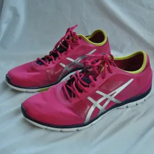 Asics Training Shoes Pink Neon Size 11.5 Mens