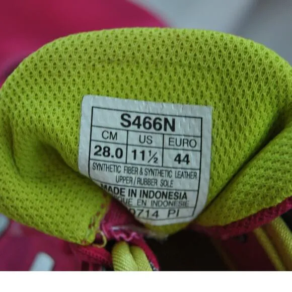 Asics Training Shoes Pink Neon Size 11.5 Mens