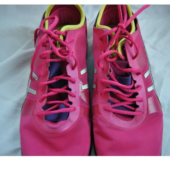 Asics Training Shoes Pink Neon Size 11.5 Mens
