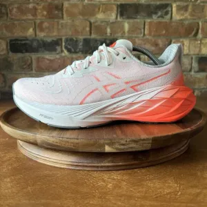 ASICS Women's NOVABLAST 4 Road Running Shoe Sneakers 8.5 White Sunrise Red