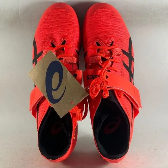 ASICS Triple Jump Pro 3 Mens Track And Field Shoes Cleats Sunrise Red Size 9.5