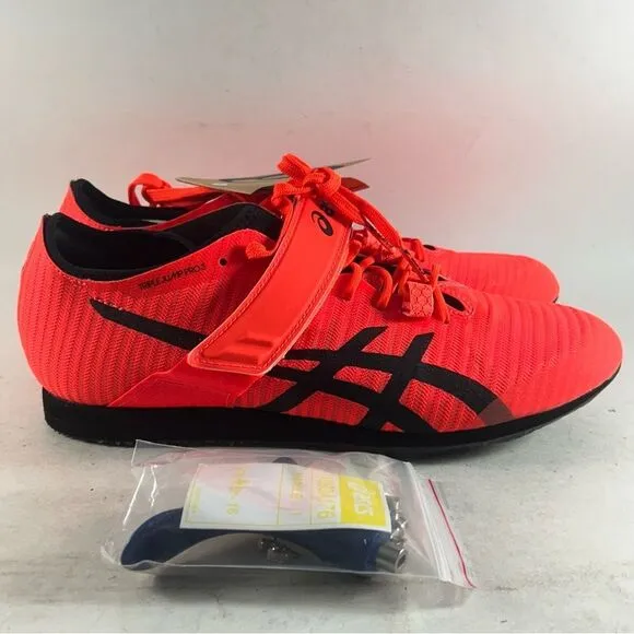 ASICS Triple Jump Pro 3 Mens Track And Field Shoes Cleats Sunrise Red Size 9.5