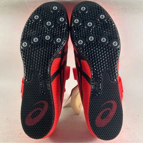 ASICS Triple Jump Pro 3 Mens Track And Field Shoes Cleats Sunrise Red Size 9.5