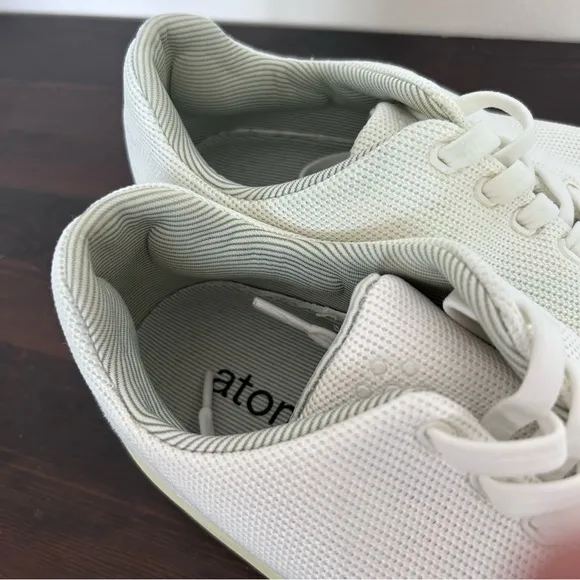 ATOMS Model 001 White Tennis Shoes Ultra Comfort Men 10 Womens Sz 11.5 ortho