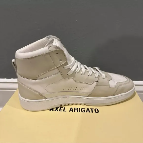 Axel Arigato High Top White Leather Dice Hi Men’s Sneakers Size 11