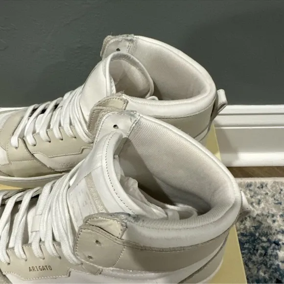 Axel Arigato High Top White Leather Dice Hi Men’s Sneakers Size 11