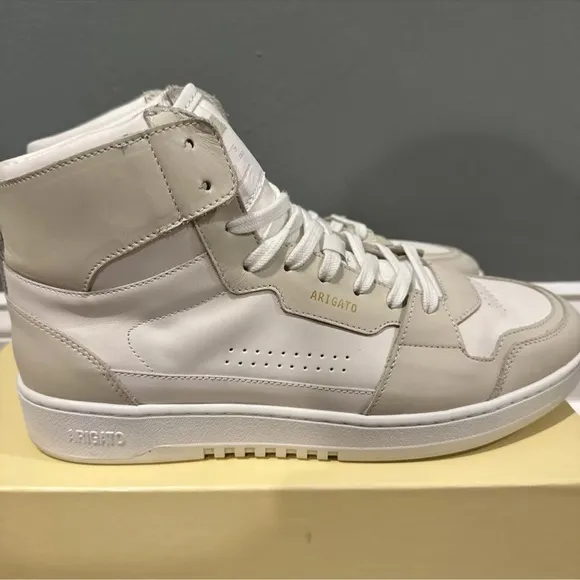 Axel Arigato High Top White Leather Dice Hi Men’s Sneakers Size 11