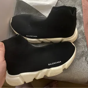 Balenciaga Knit Black Fabric Sneakers