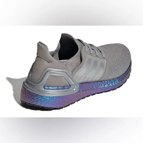Big Kids Youth Adidas UltraBoost 20 5 Dash Grey Iridescent NASA Running Shoes