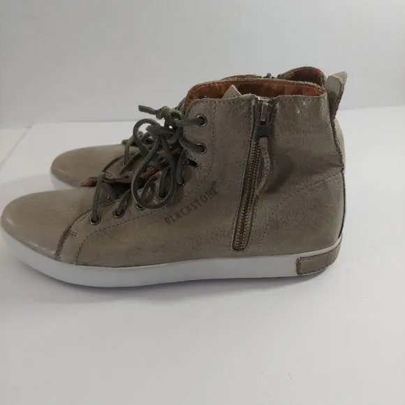 Blackstone  Metallic Gray JL19 High-Top Sneaker