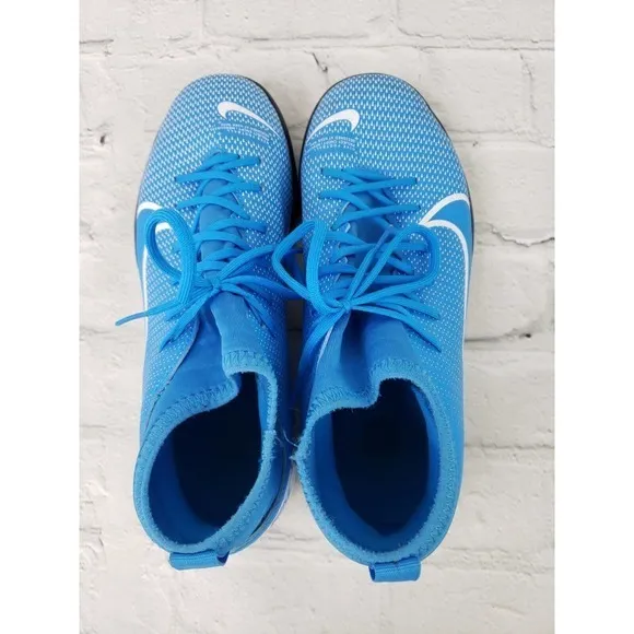 Boys Nike AT8156-414 Mercurial Size Superfly 5Y‎ Blue Football Shoes Cleats