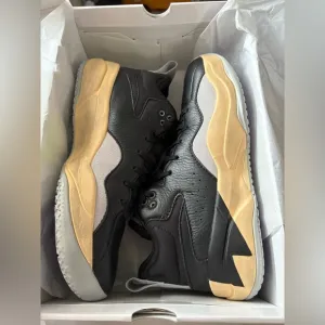 Brandblack Dirty Villain Black, tan, purple, and Gray Sneakers