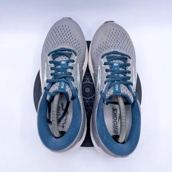 Brooks Addiction GTS 15 Shoes Womens size 10.5 Grey Aqua Road Walking 1203521B09