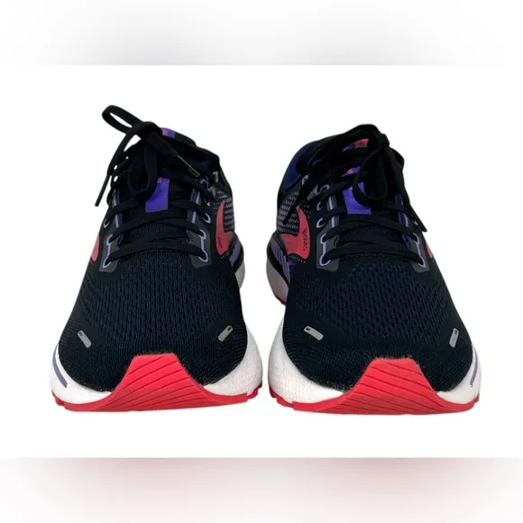 Brooks Adrenaline GTS 22 Womens 10 Shoes Black Purple Coral Support Road Running