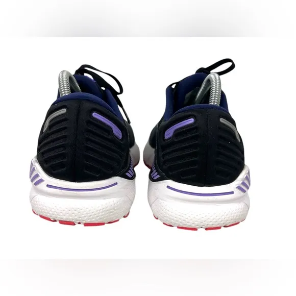 Brooks Adrenaline GTS 22 Womens 10 Shoes Black Purple Coral Support Road Running