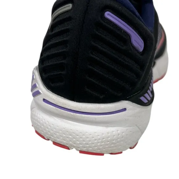 Brooks Adrenaline GTS 22 Womens 10 Shoes Black Purple Coral Support Road Running