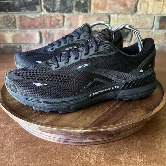 Brooks Adrenaline GTS 23 Women's 10.5 Men's 9 Black Road Running Shoes Sneakers