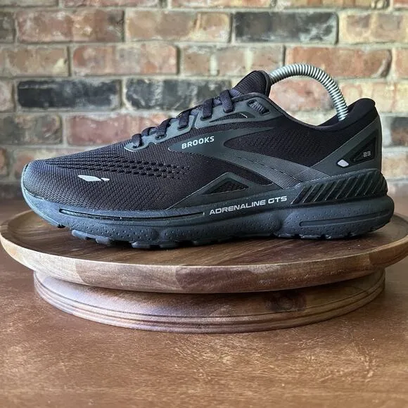 Brooks Adrenaline GTS 23 Women's 10.5 Men's 9 Black Road Running Shoes Sneakers